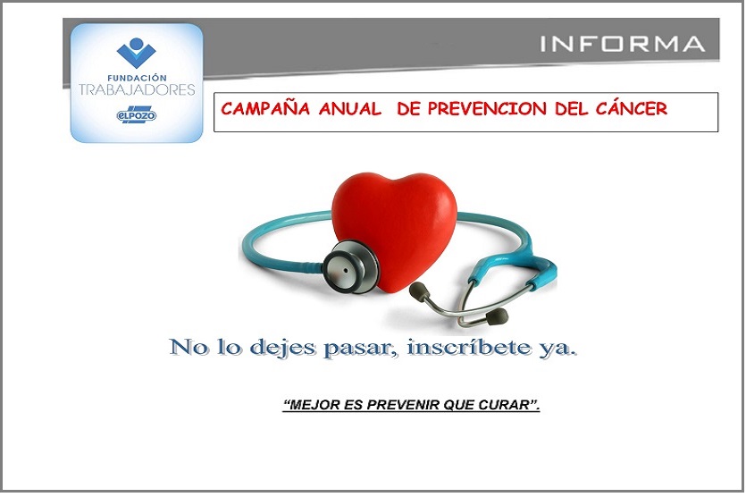 Campaña anual de Prevención del Cáncer