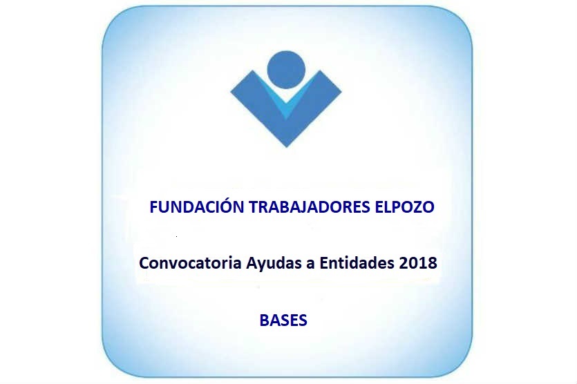 Convocatoria Ayuda a Entidades 2018