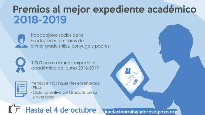 Ganadores del premio mejor expediente académico 2018-2019